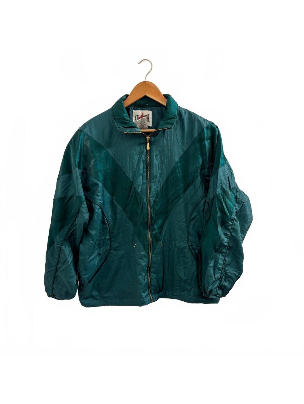Vintage Green Active Frontier Bomber Jacket